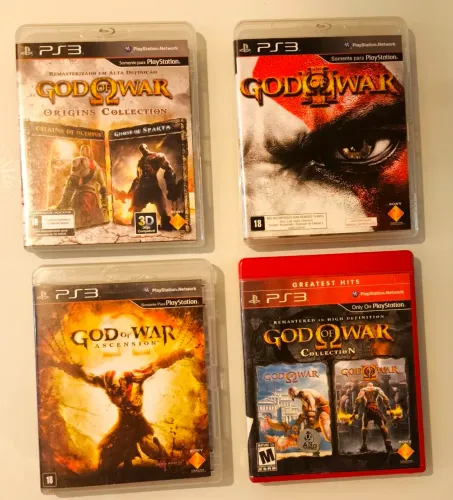 God of War coletânea PS3 mídias físicas