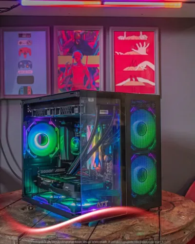 PC Gamer Ryzen 5 5600X, 16GB, NVMe 512GB, RTX 4060, Gabinete DT3, Fonte 650W