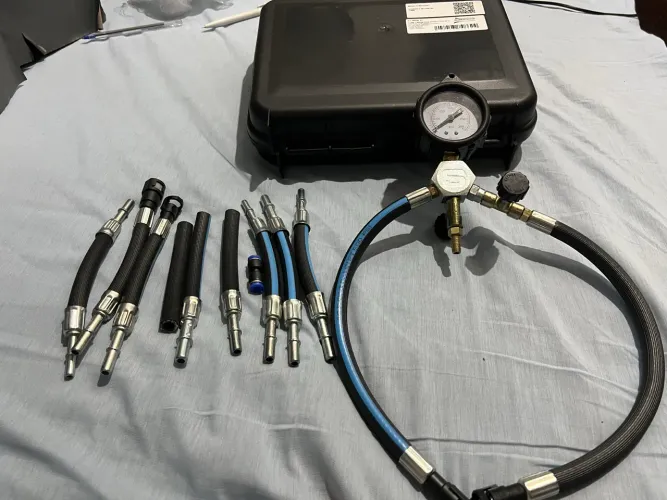 Vendo teste de bomba de combustível