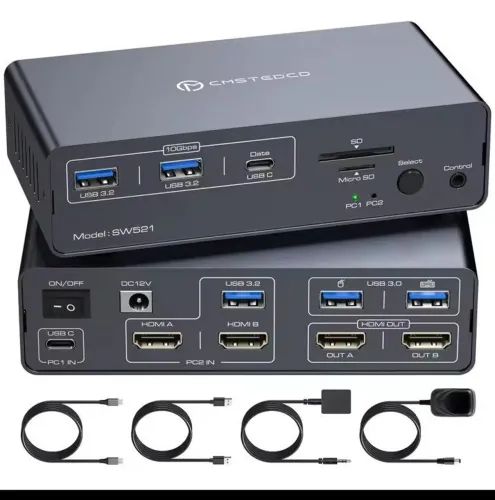 Docking Station KVM USB-C CMSTEDCD SW521