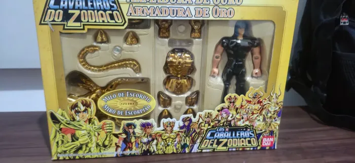 Boneco cavaleiros do zodiaco escorpião ( Bandai Japonês completo!)