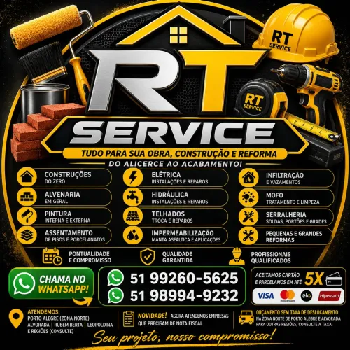 Precisa construir ou reformar chama a RT