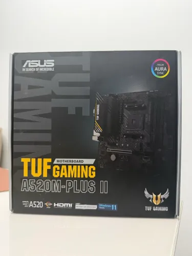 Placa Mãe Asus TUF GAMING A520M-PLUS ||| (AM4/4xDDR4/HDMI/DisplayPort/D-Sub/M.2/USB 3.2)