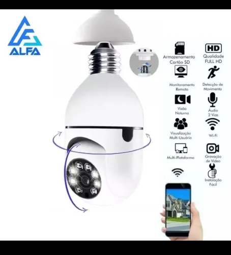 Câmera De Rede Sem Fio À Prova D'água 1080P Com Wi-Fi De Visão Noturna infravermelho 