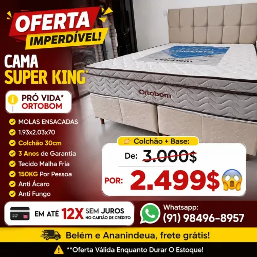 CAMA SUPER KING OFERTA ORTOBOM