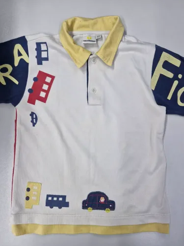R$ 15 | Camiseta Polo Menino | 3 Anos | Usada em bom estado | Tamanho 3