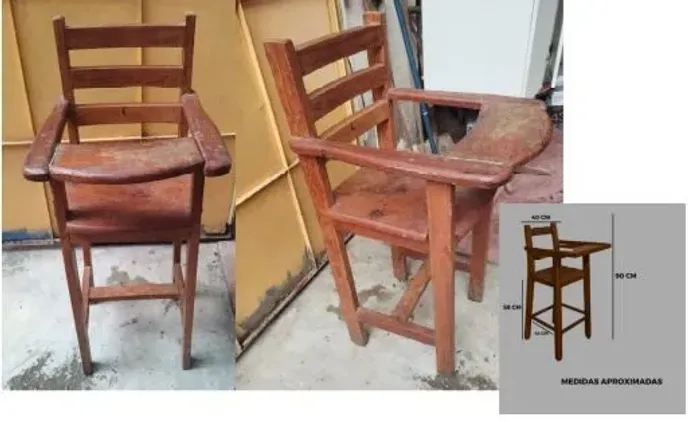 Cadeira para alimentar criança