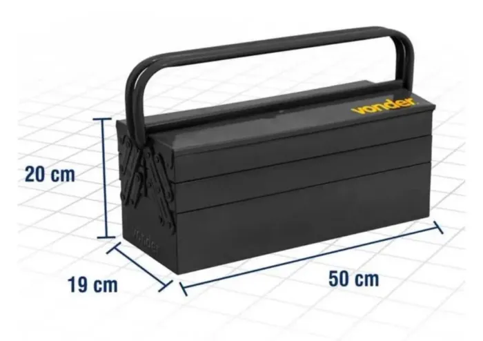 Caixa Ferramentas 5 Gavetas 50 cm X 19 cm X 20 cm VONDER