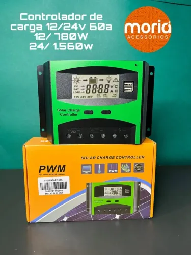 Controlador de carga 60A 12/24v 