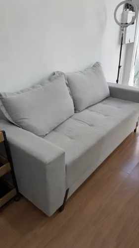 Sofá cinza ( não é retrátil ) 