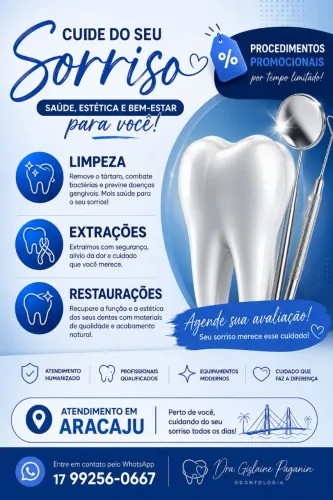 ? Sorriso saudável com atendimento em Aracaju!