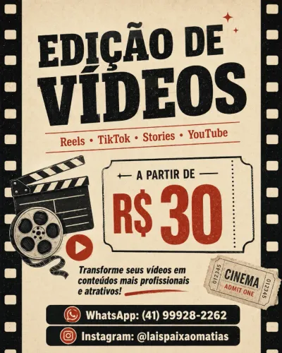 Edição de vídeos para redes sociais