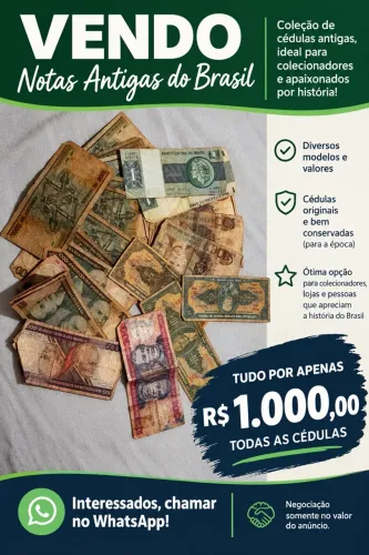 Vendo Cédulas Antigas