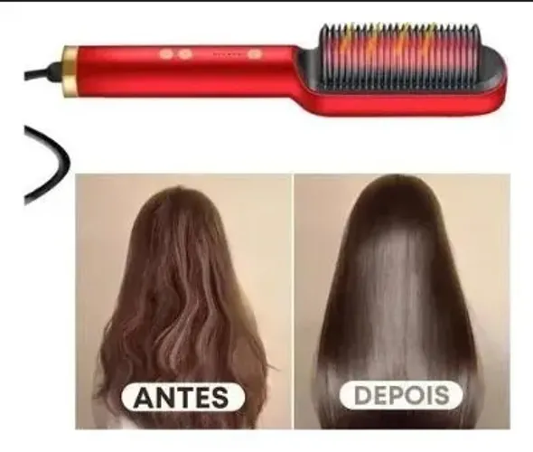 Escova alisadora 3 em 1