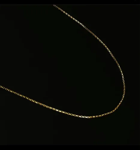 Corrente veneziana banhada a ouro 18k