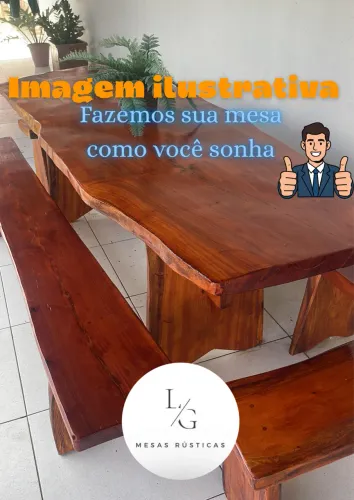 Mesa rústica por encomenda 