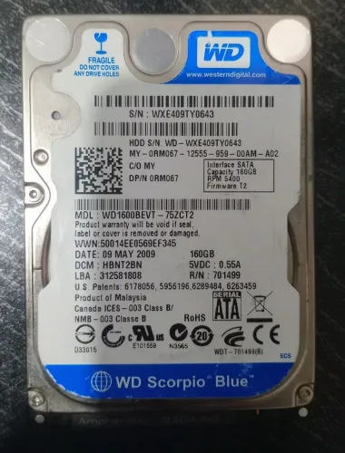 HDD 160GB - WD