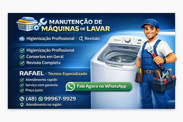 Manutenção de lavadouras 