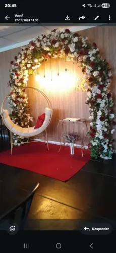 Cadeira para decoração de festa