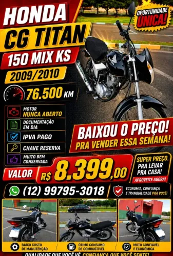 Honda cg titan 150 mix ks 2010