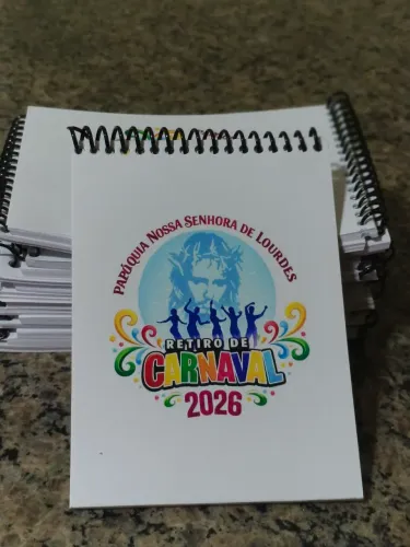 Caderneta de anotações personalizado