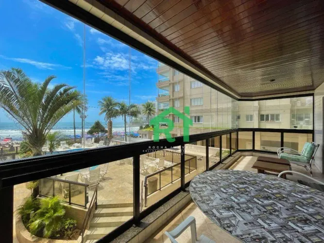 Apartamento Frente Mar, 3 Dormitórios (1 Suíte), 2 Vagas, Área de Lazer, Jardim Astúrias,