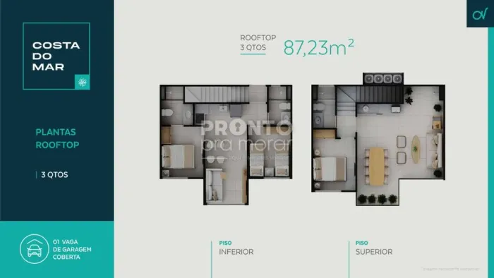 Apartamento com 3 quartos em Carneiros