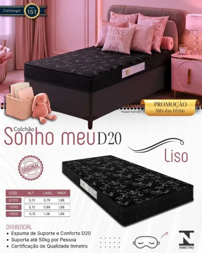 Colchão de solteiro novo frete grátis