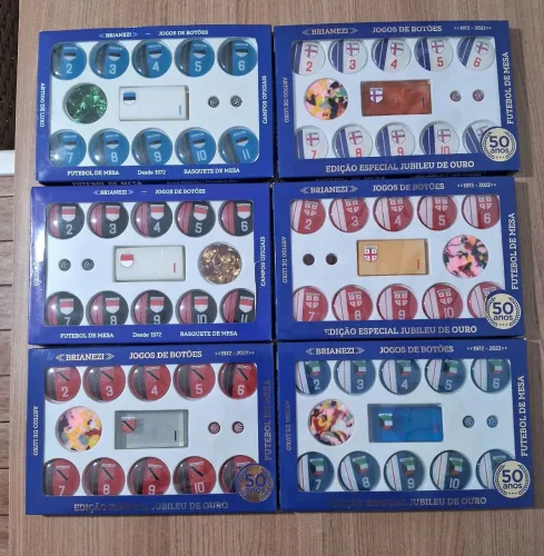 Lote 06 Seleções de Futebol de Botão BRIANEZI 