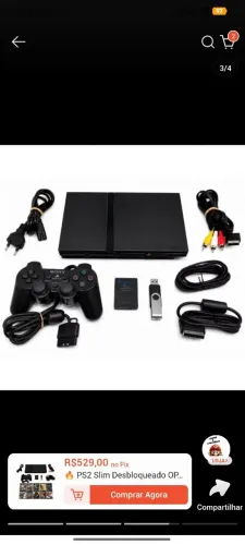 Playstation 2 desbloqueado com hd 320g