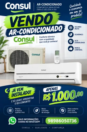 Ar condicionado cônsul já deixo instalado