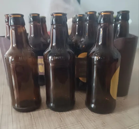 21 Garrafas Retornáveis 300 ml + Engradado Ambev (18 garrafas)
