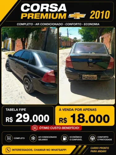 Chevrolet Corsa Sed. Premium 1.4 8V Econoflex 4P 2010