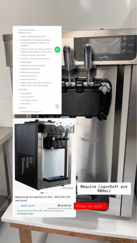 Máquina de sorvete expresso