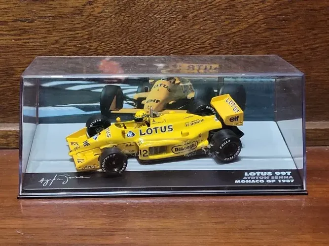 Ayrton Senna Lotus 99T 1987 - Coleção Lendas Brasileiras do Automobilismo - Miniatura 1/43