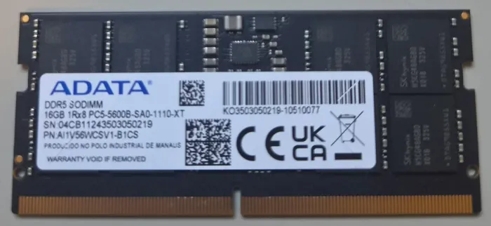 Memória RAM DDR5 Notebook