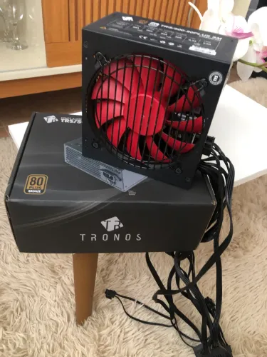 Fonte Cronos 500w all black 80plus