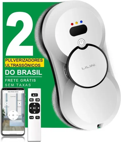 Lilin Robô de Limpeza de Janelas HCR10, Robô Limpa Vidros Controle de APP, 110/220V Bivolt