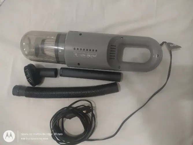Aspirador de pó automotivo portátil com recipiente removível e filtro lavável, marca WAPC