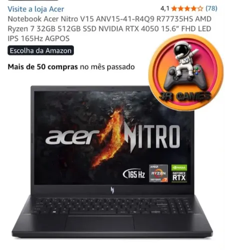 Acer Nitro V15 Novo Lacrado !!!