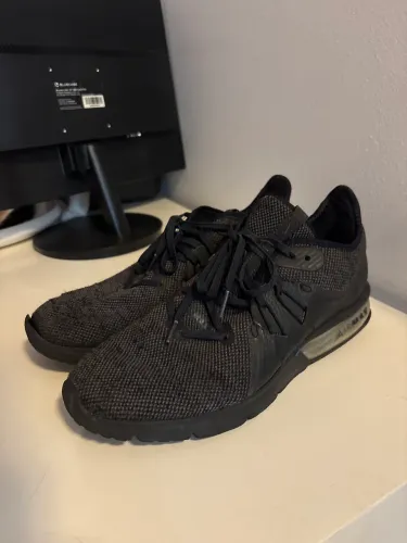 Nike Air Max Sequent 3 Preto Tam 40 - MUITO USADO - Bolha Estourada