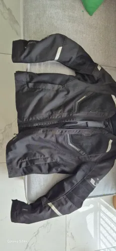 Jaqueta de moto Macna preta ventilada 3XL