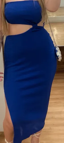Vestido azul shein