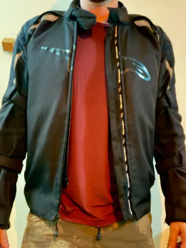 Jaqueta Alpinestars Impermeável Motociclista Preta Tam. L Com Proteções