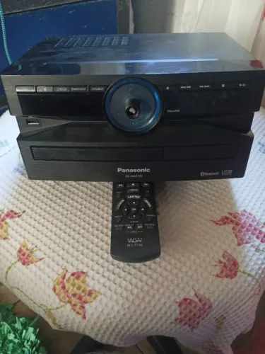 Som Panasonic SA-AKX100 c/ Controle (Não Liga / Para Conserto ou Peças), LEIA O ANÚNCIO 