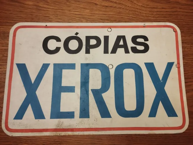 Placa Vintage XEROX