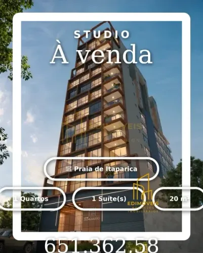 Studio moderno na Praia de Itaparica: Oportunidade única para morar ou investir!