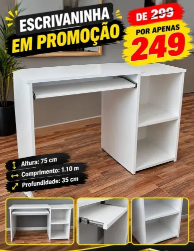 Escrivaninha, mesas para Pc na promoção