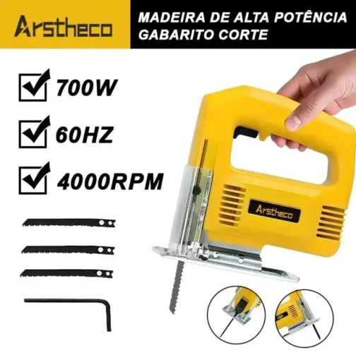 Serra Tico Tico 110V, Corte Preciso para Metal/Madeira Novo