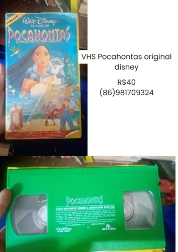 VHS pocahontas original disney